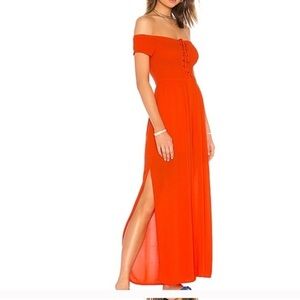 L*Space Sao Paolo Gauze jumpsuit in orange size Small